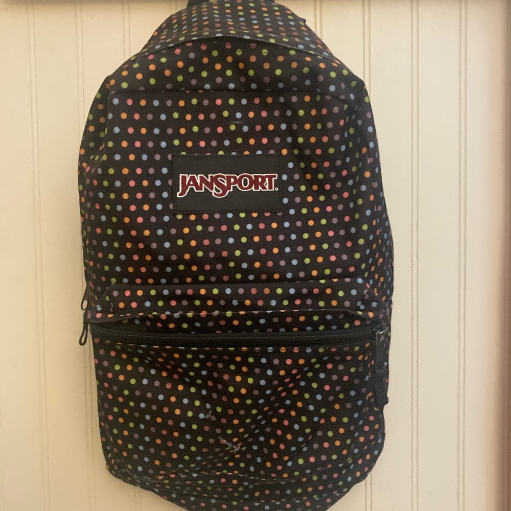 Jansport polka dot backpack